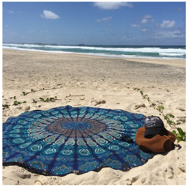 150CM Circle Bohemian Mandala Yoga Blanket